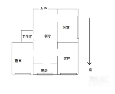 80平米户型图