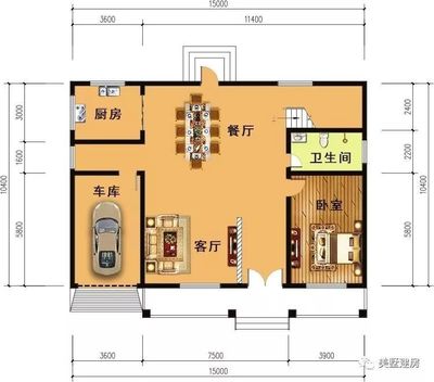 长方形自建房设计图