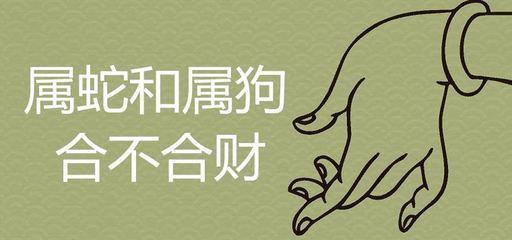 属狗的和属蛇的合财吗
