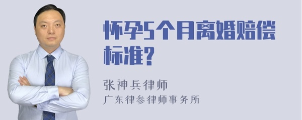 怀孕离婚赔偿标准