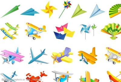 大纸飞机模型素材视频下载