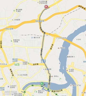 黄花园到重庆北站