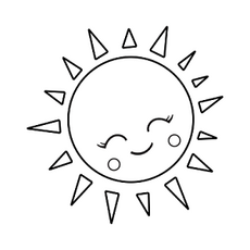 太阳简笔画 简单图片