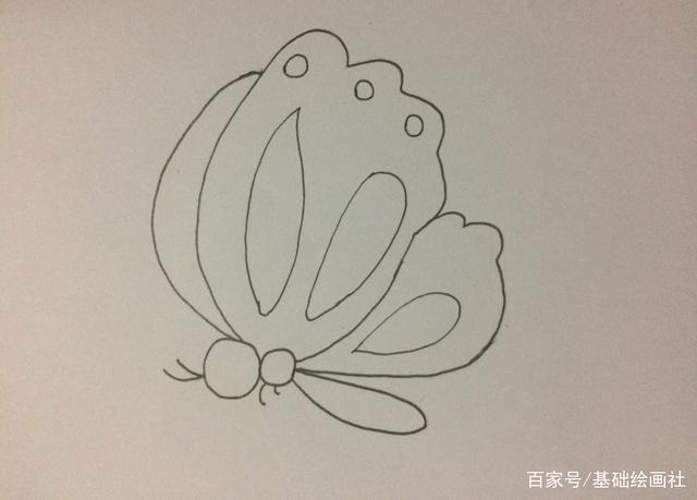 幼儿园蝴蝶怎么画图片
