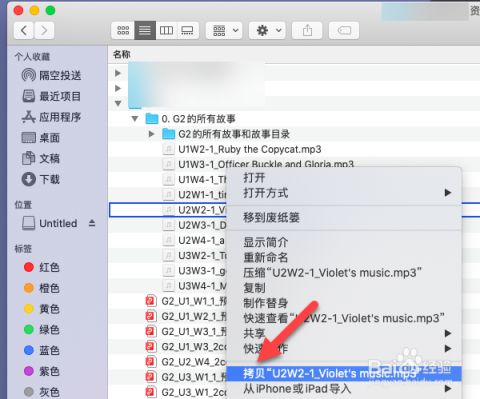 苹果电脑怎样拷贝u盘文件
