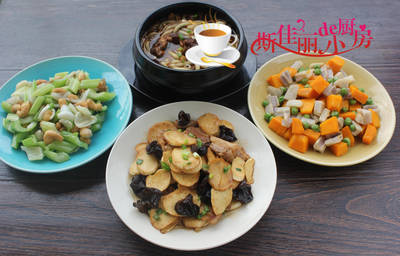 青豆炒藕丁的制作方法
