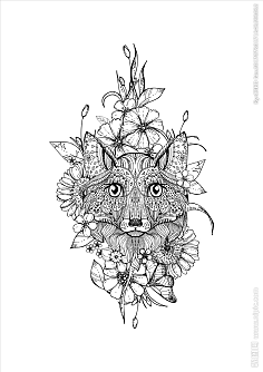 黑白动物装饰画