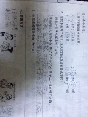 小鱼的写话怎么写