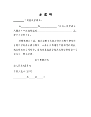 无银行存款承诺书