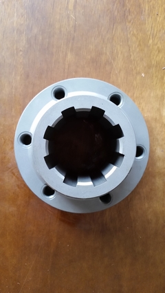Side view of Output flange 180 face teeth