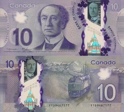 加拿大元是塑料的