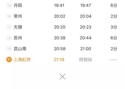 南充到上海动车