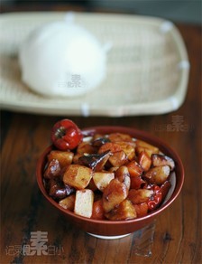 红烧萝卜炒香菇