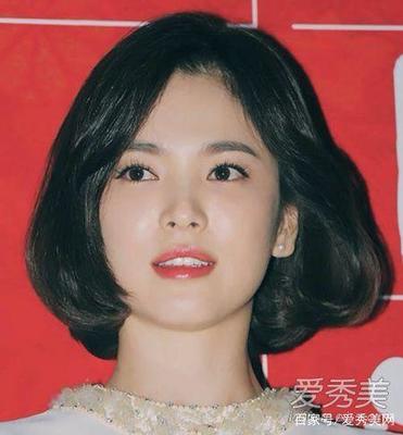 大圆脸短发