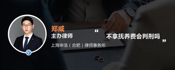 不拿抚养费会判刑吗