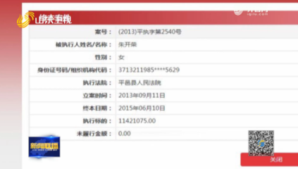 全国执行网信息查询