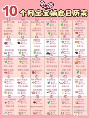 10个月宝宝辅食表