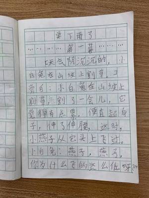 怎么表达小学生下雨都还在表演