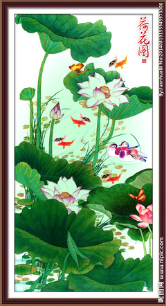 荷花设计图