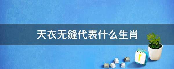 天衣无缝什么生肖