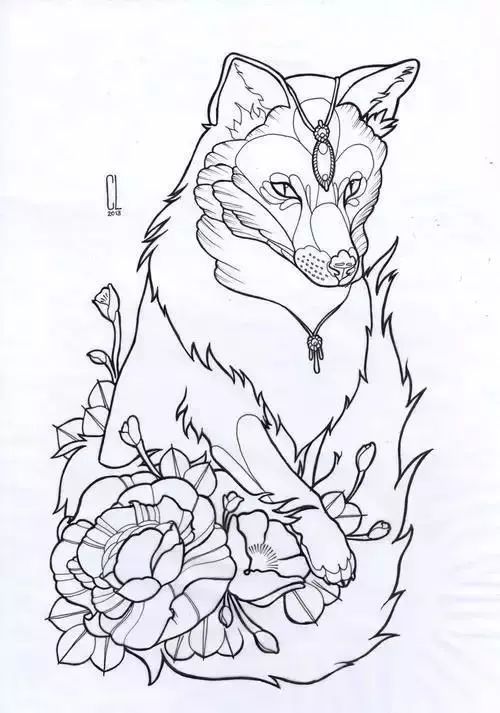 黑白动物装饰画