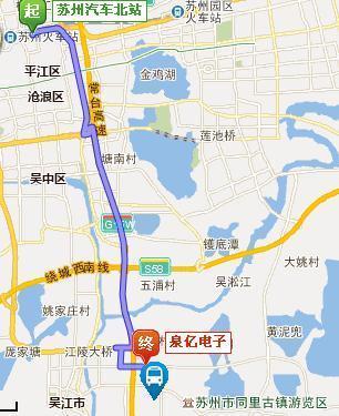 苏州火车站到金鸡湖