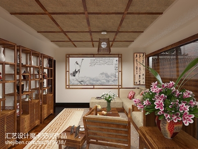 装修茶室效果图