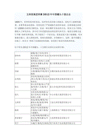 中国罐头行业十强企业