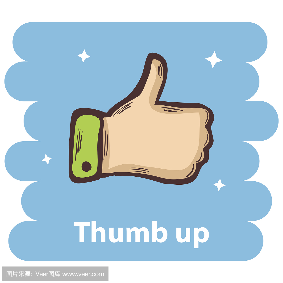 真棒大拇指卡通图片