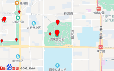 西安兴庆公园地图