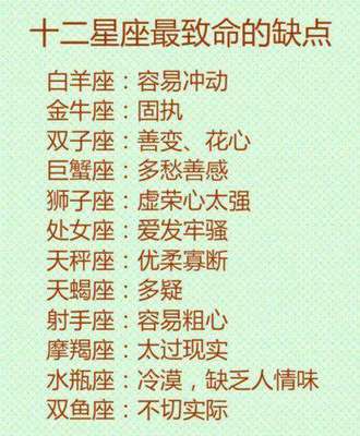 十二星座的正确日期