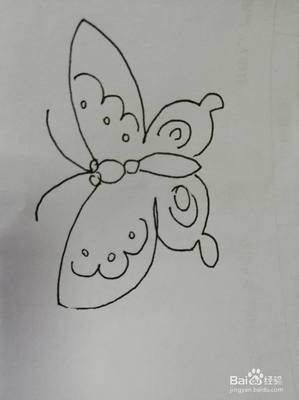 美丽的小蝴蝶怎么画
