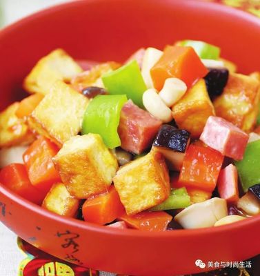 豆腐香菇胡萝卜火腿
