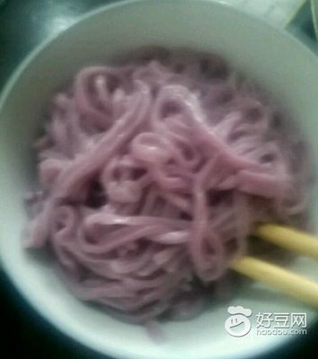 紫薯面条的制作方法