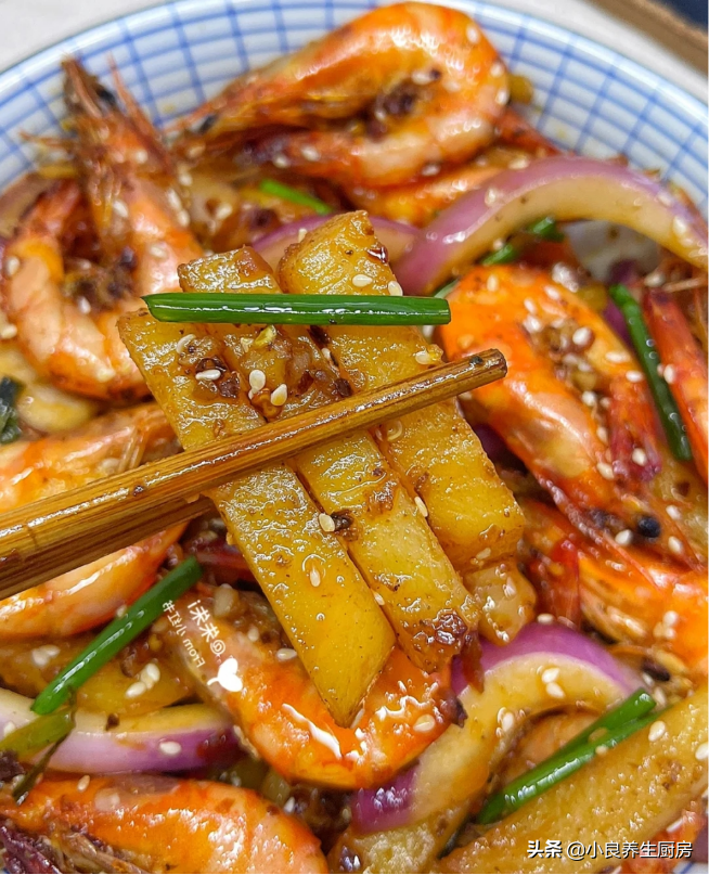 干锅土豆大虾做法大全家常