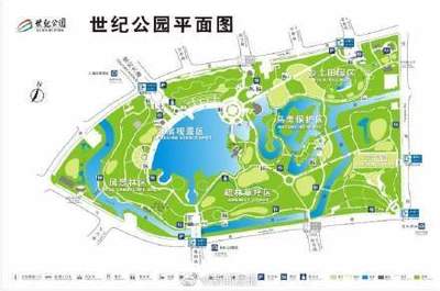 世纪公园平面图