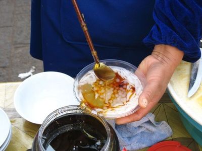 凉粉米虾制作方法