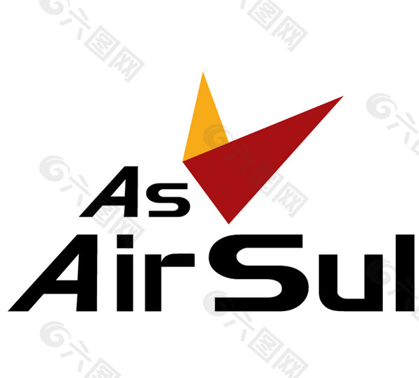 airsullogo设计欣赏airsul航空公司logo下载标志设计欣赏