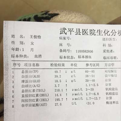 婴儿黄疸值7天是多少