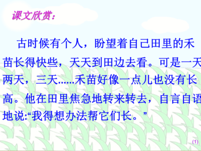 揠苗助长后感怎么写250字