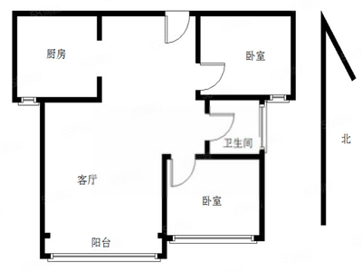 阳台为厨房的一室一厅装修