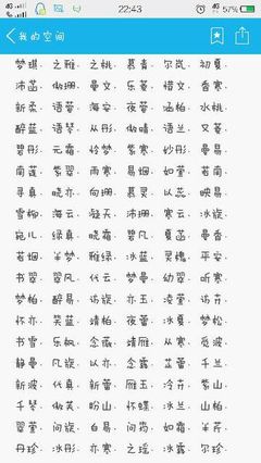 好听的女孩名字四个字