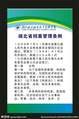 湖北省档案管理条例