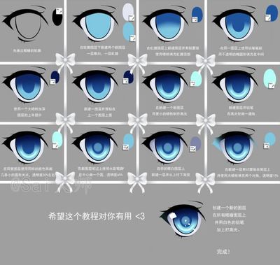 电脑动漫眼睛画法