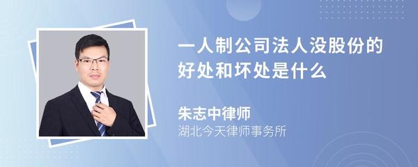 当公司法人好处和坏处