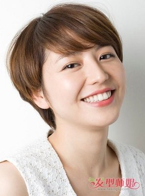 脸圆的女生适合什么发型短发