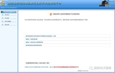 劳动监察网上投诉