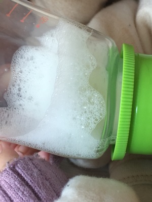奶粉泡沫多