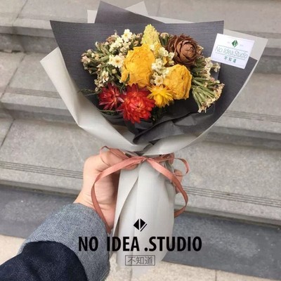 彩泥手工花束制作 清明节