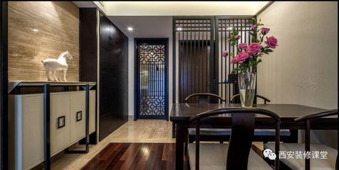 中式厨房餐厅玻璃隔断
